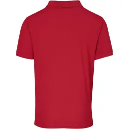 Mens Virtue Golf Shirt Red Back